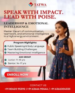 Teens learning smart communication and leadership skills through group discussion and interaction